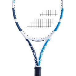 راکت تنیس بابولات EVO DRIVE WHITE STRUNG WHITE BLUE 270 GR