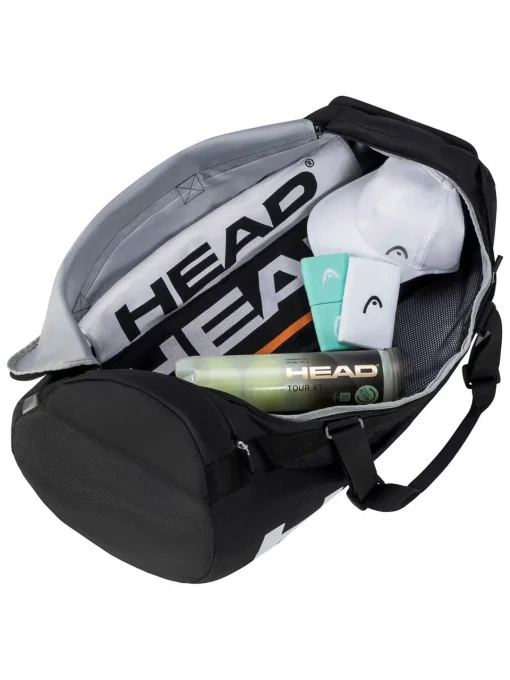 ساک ورزشی HEAD TOUR ظرفیت ۵۰ لیتر مشکی سفید - تصویر 2
