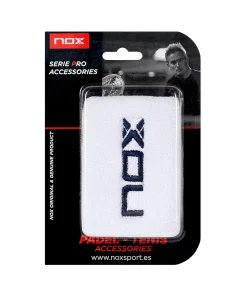 بسته مچ‌بند ۲ عددی سفید با لوگوی آبی NOX