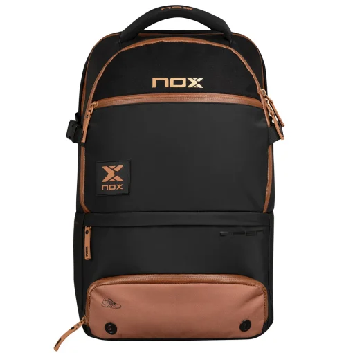 کوله‌پشتی لاکچری سری OPEN NOX مشکی/قهوه‌ای