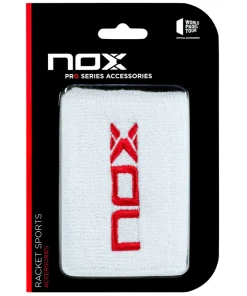 BLISTER WRISTBAND 2 pcs. WHITE (RED LOGO)